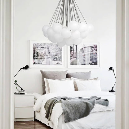 Glass Bubble Cluster Chandelier