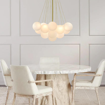 Glass Bubble Cluster Chandelier