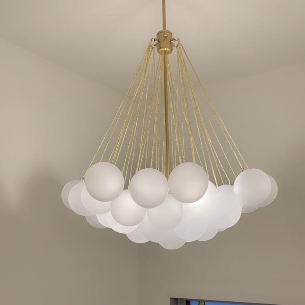 Glass Bubble Cluster Chandelier
