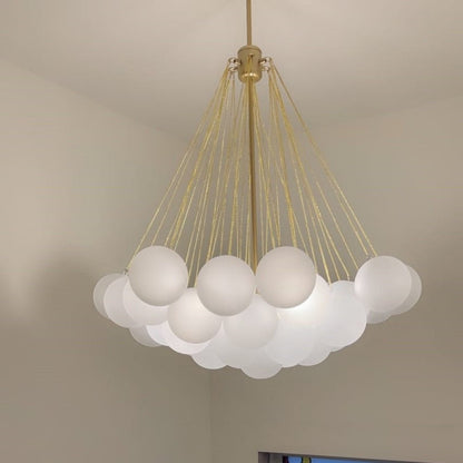Glass Bubble Cluster Chandelier