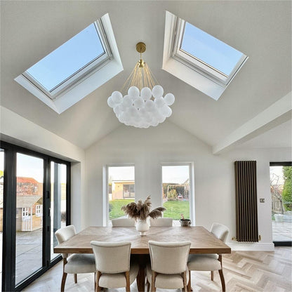 Glass Bubble Cluster Chandelier