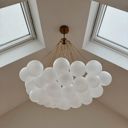 Glass Bubble Cluster Chandelier