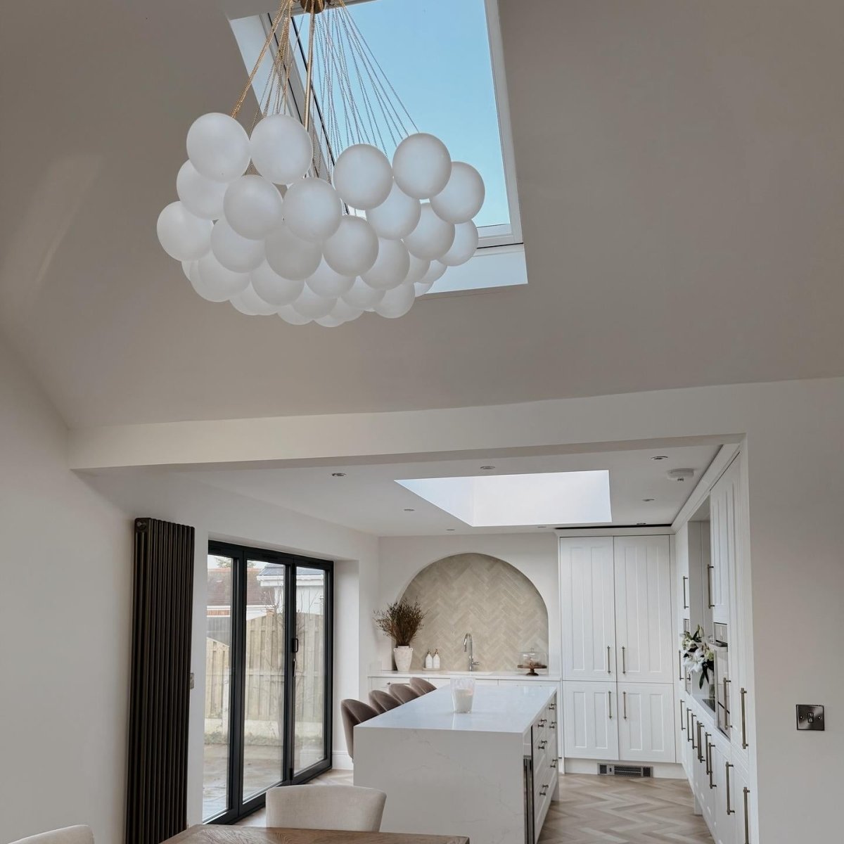 Glass Bubble Cluster Chandelier