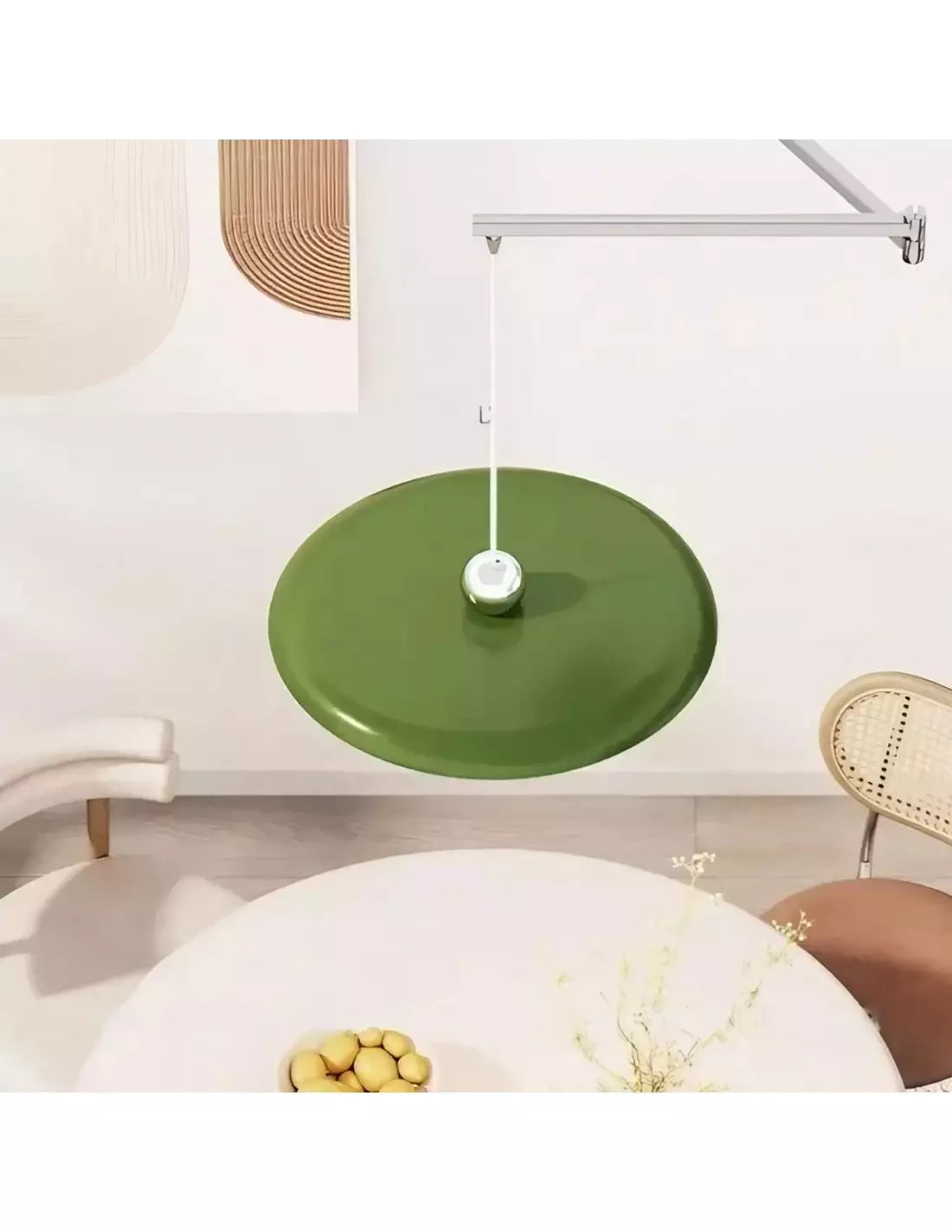 Modern pendant light with swiveling arm