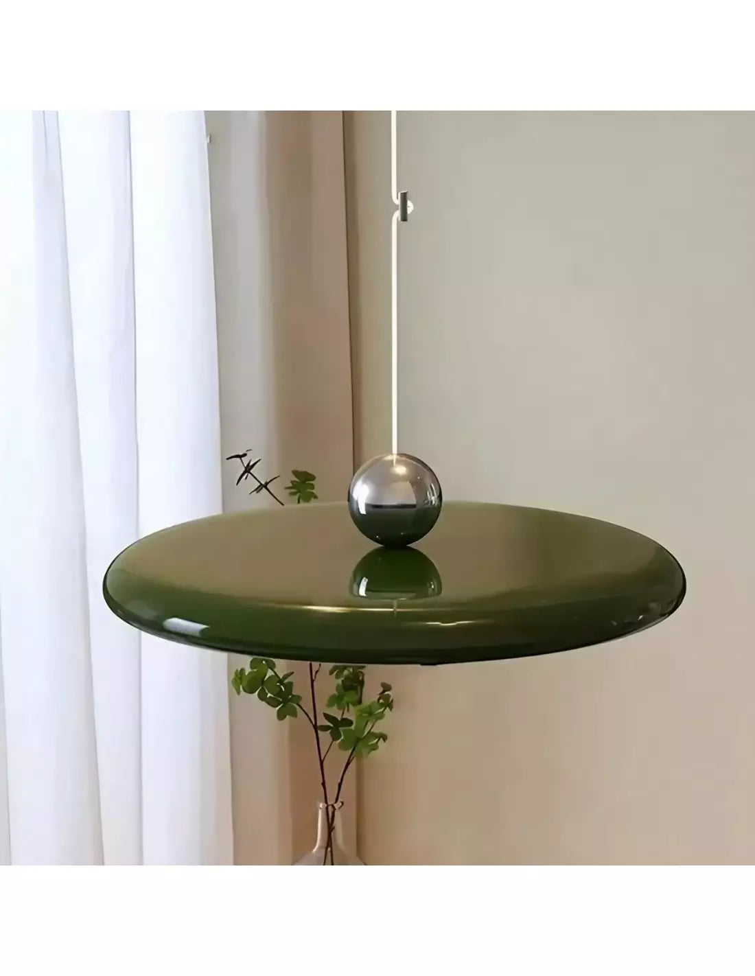 Modern pendant light with swiveling arm