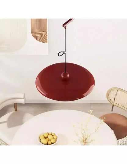 Modern pendant light with swiveling arm