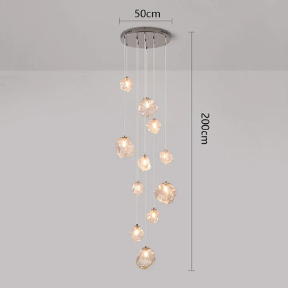 Modern LED Staircase Chandelier